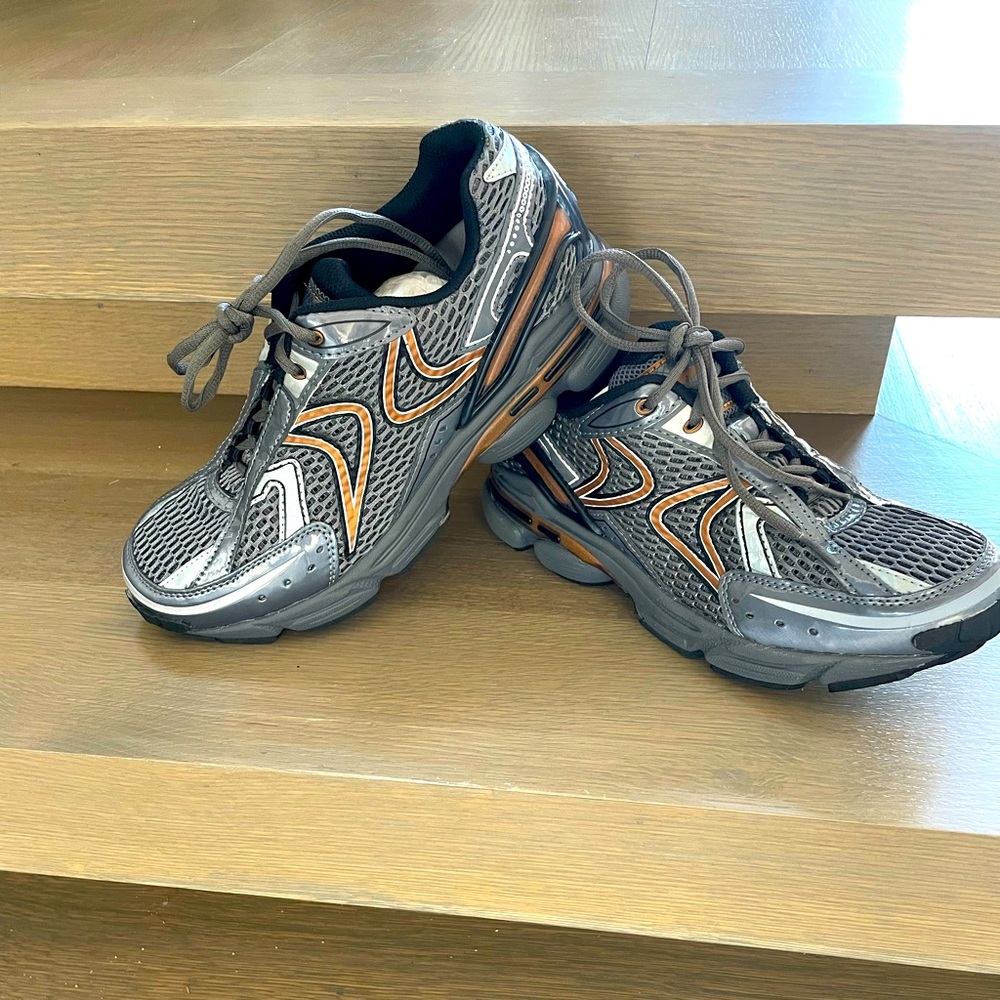 Aetrex Mens RX Runner Wide Width Grey/Copper